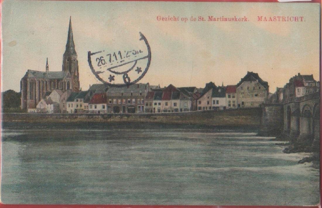 Maastricht. Gezich op de St. Martinuskerk - Viaggiata 1911 | Immagine principale