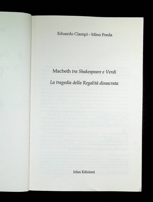 Macbeth tra Shakespeare e Verdi. La tragedia della regalità dissacrata