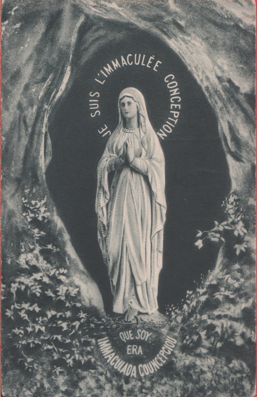 Madonna di Lourdes. Viaggiata 1955 | Immagine principale