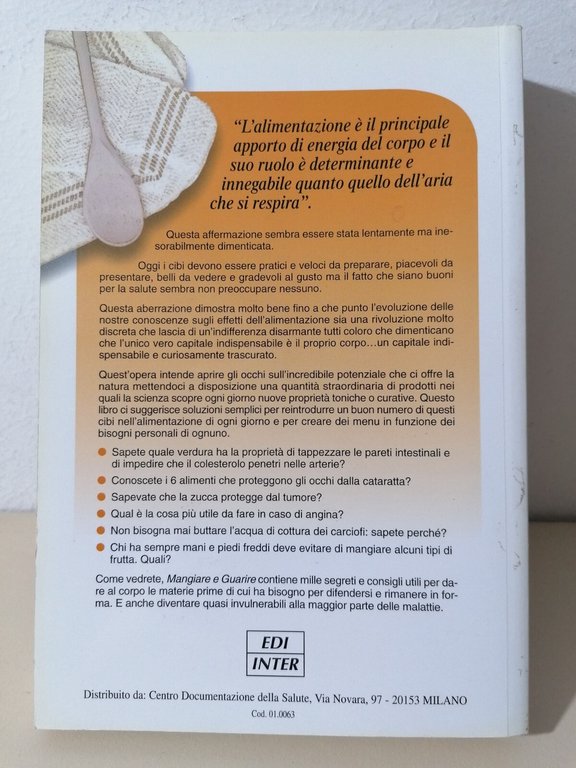 Mangiare E Guarire Come Rendere Il Corpo Invulnerabile Libro Diete …