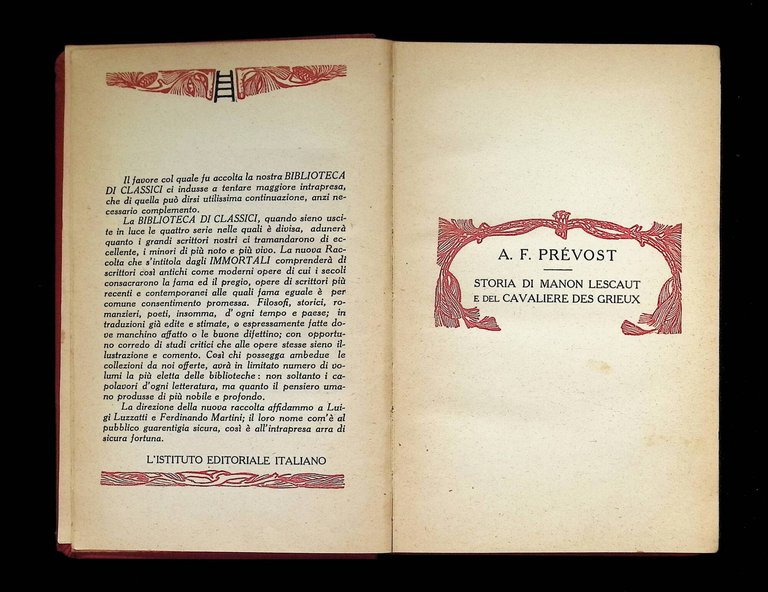 Manon Lescaut. Storia di Manon Lescaut e del Cavaliere Des …