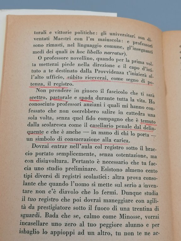 Manuale Del Perfetto Professore Libro Provenzal 5^ Edizione Cavallotti 1947