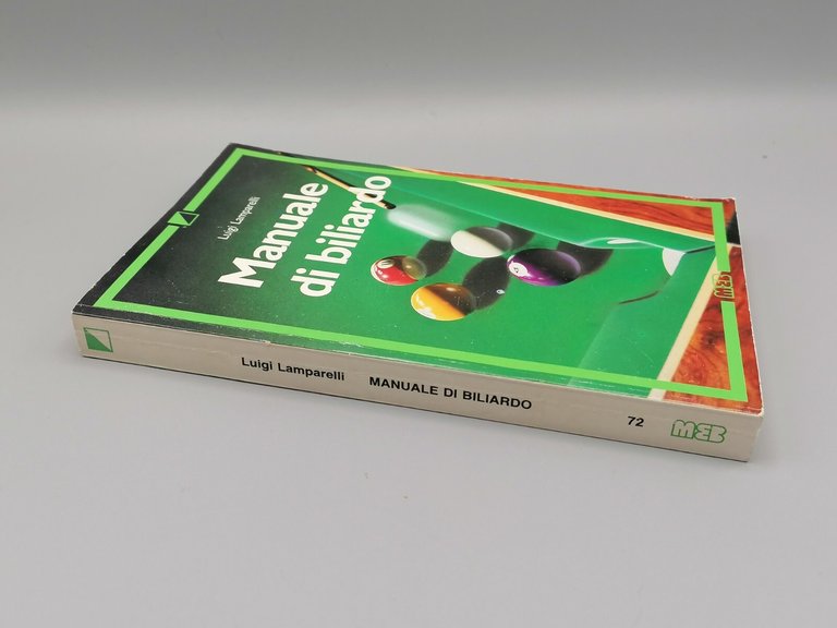 Manuale di Biliardo Libro Luigi Lamparelli 1987 MEB 2^ Edizione …