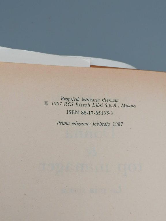 Marisa Bellisario Donna &amp; Top Manager Libro 1^ Edizione Rizzoli …