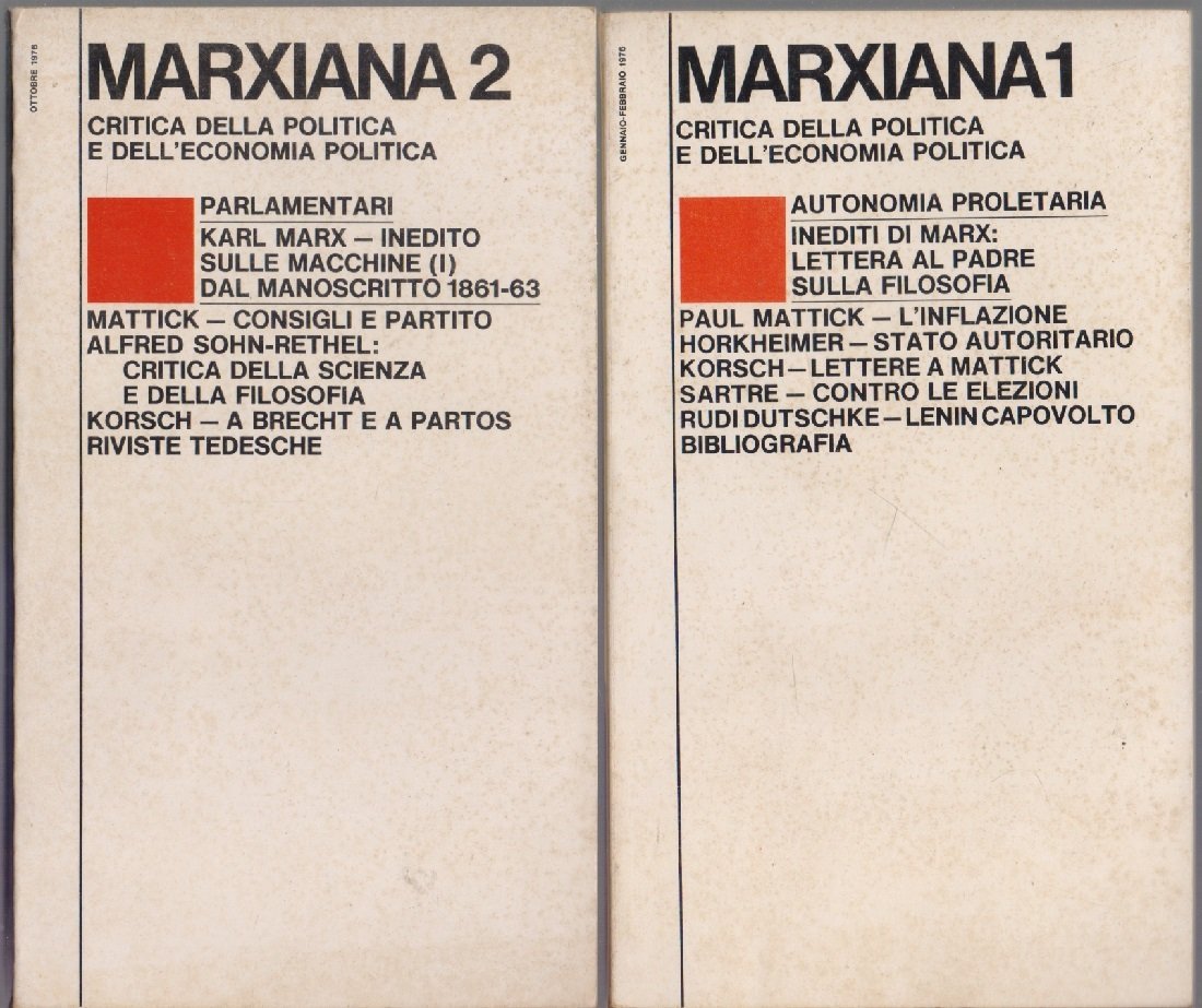 Marxiana Critica della politica e dell'economia politica Vol 1 e … | Immagine principale