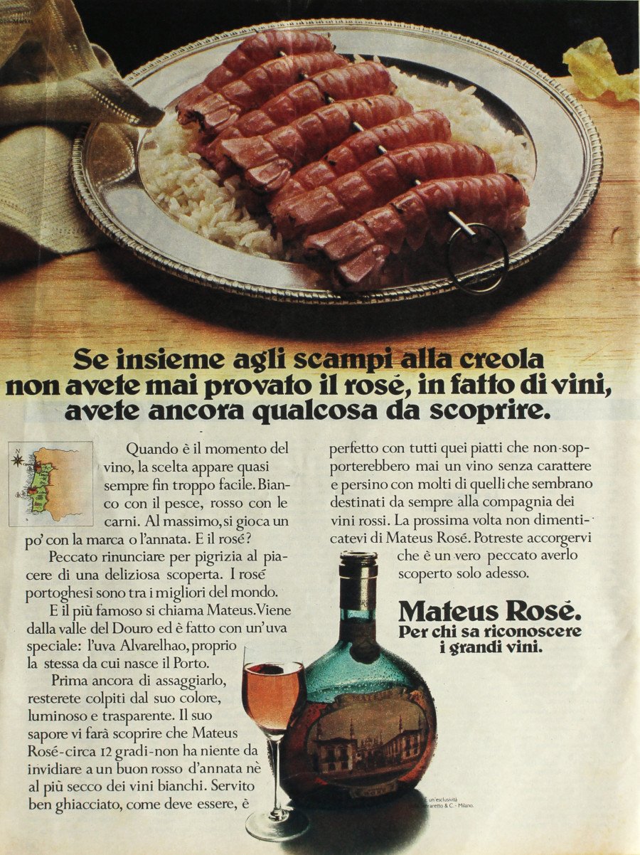 Mateus Rosé per chi sa riconoscere i grandi vini. Advertising … | Immagine principale