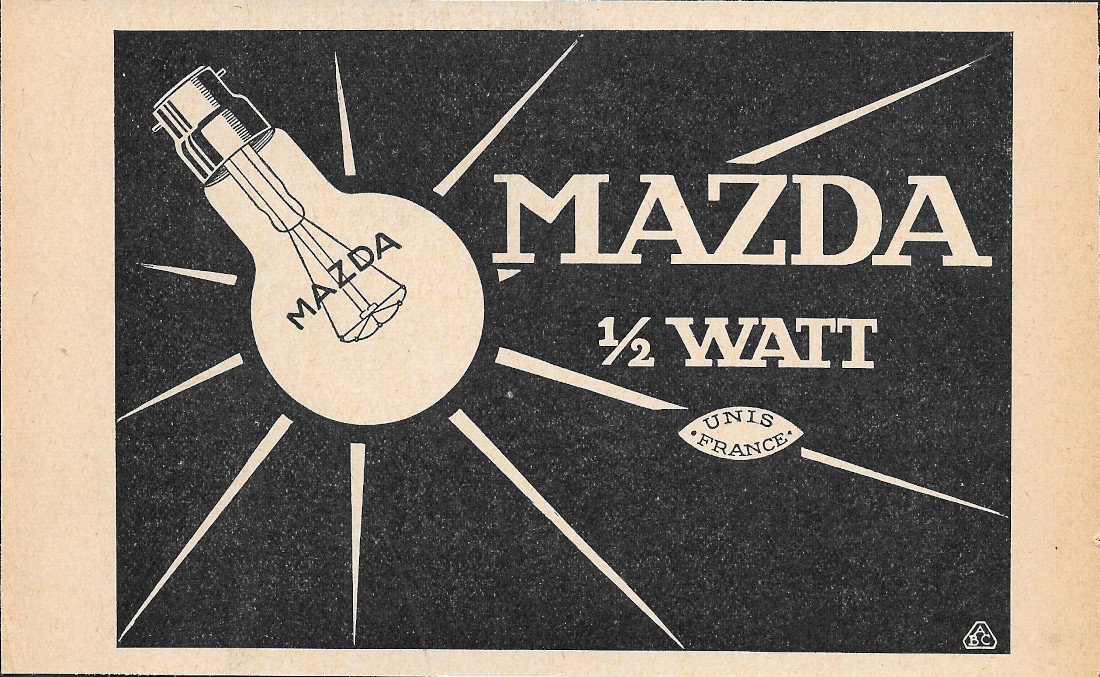 Mazda 1/2 Watt - Advertising 1920 | Immagine principale