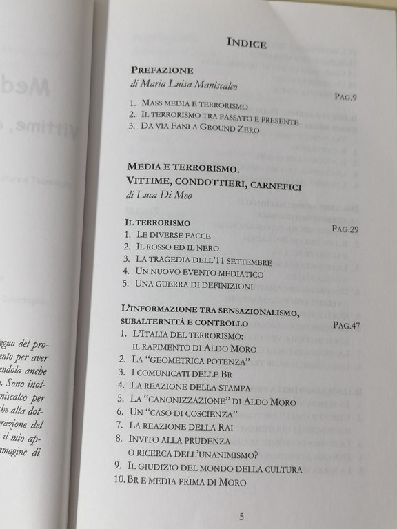 Media e Terrorismo Vittime Condottieri Carnefici Libro Di Meo Kappa …