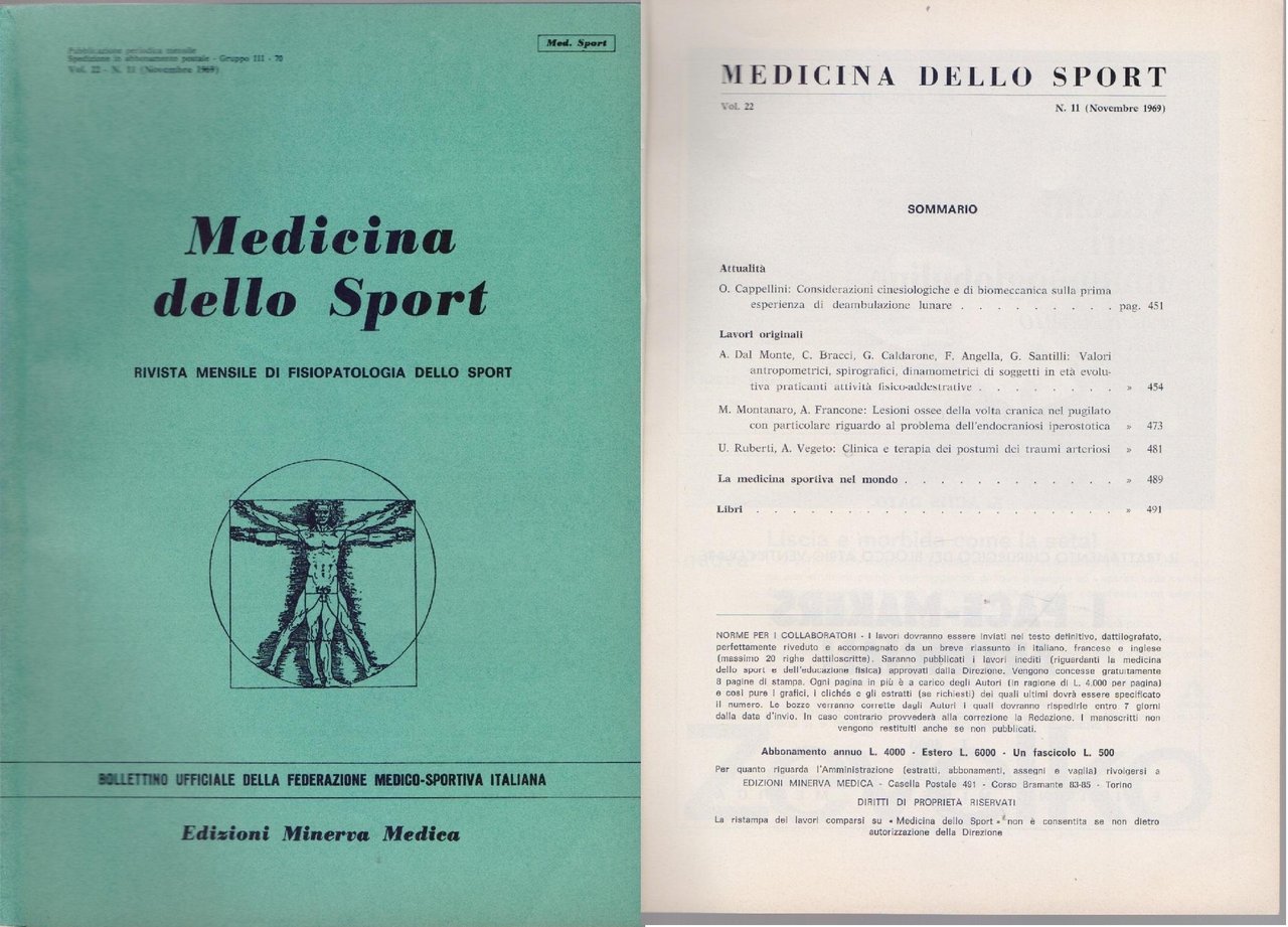 Medicina dello Sport N 11 Novenbre 1969 | Immagine principale