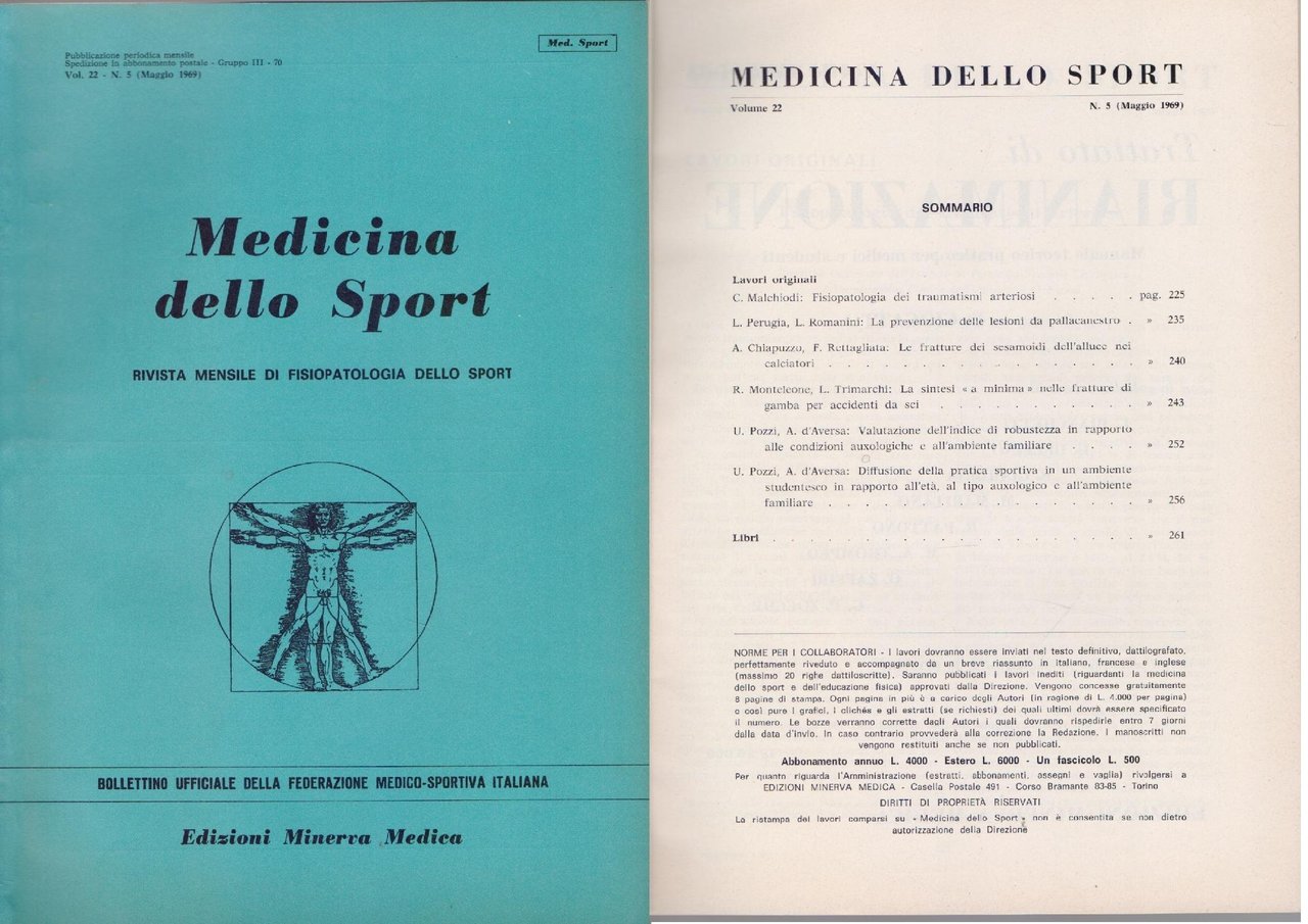 Medicina dello Sport N 5 Maggio 1969 | Immagine principale