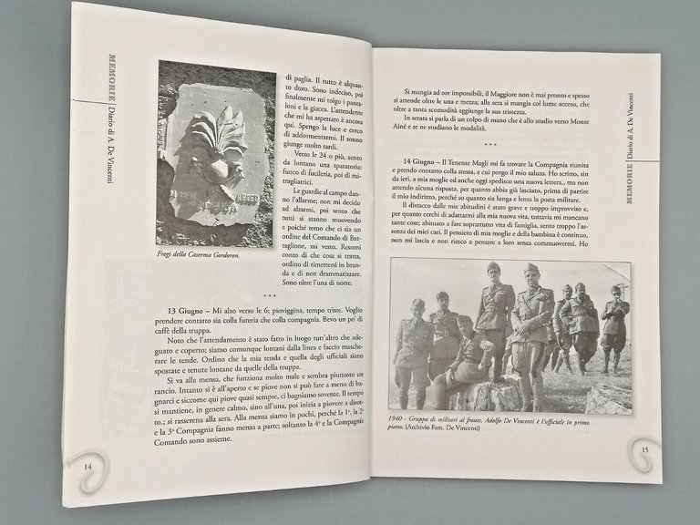 Memorie. Diari 1940-1945 De Vincenti Allaria Olivieri Cassini Voce Intemelia