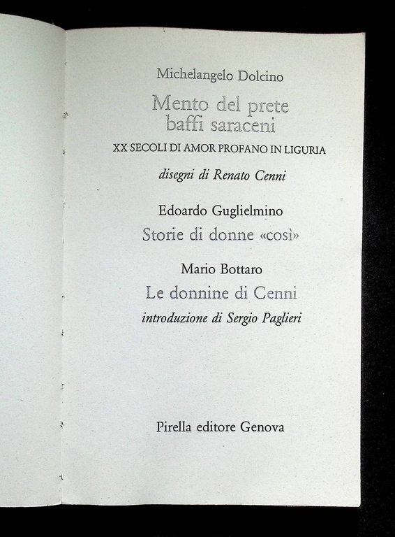 Mento del prete, baffi saraceni. XX Secoli di Amor Profano …