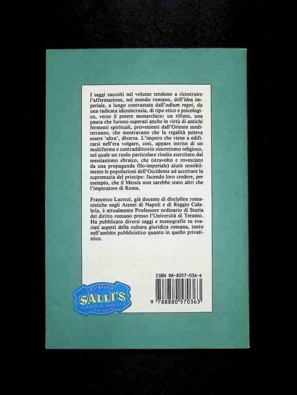 Messianismo Regalità Impero Idee Religiose Mondo Romano Libro Lucrezi Giuntina