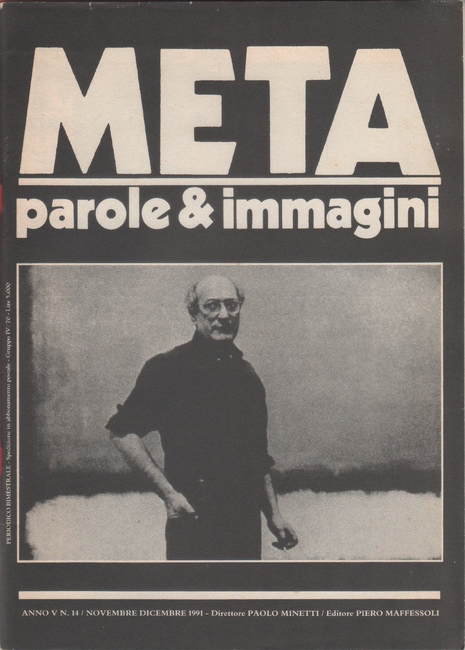 Meta. Parole&amp;Immagini. n. 14, novembre-dicembre 1991 | Immagine principale