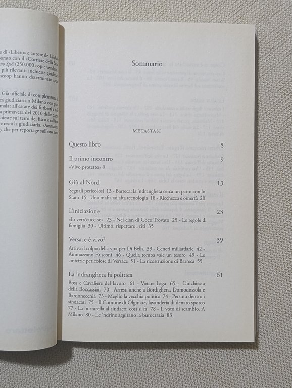 Metastasi. Sangue, soldi e politica tra Nord e Sud. La …