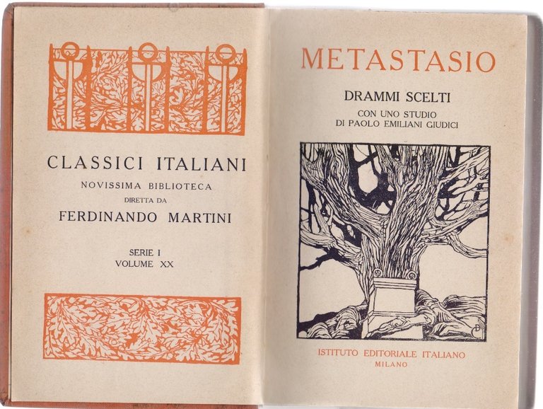 Metastasio Drammi scelti con uno studio di Paolo Emilio Giudici | Immagine Gallery 2
