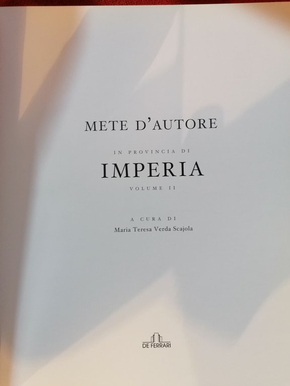 Mete d'autore in provincia di Imperia Vol. 2 - Libro … | Immagine Gallery 3