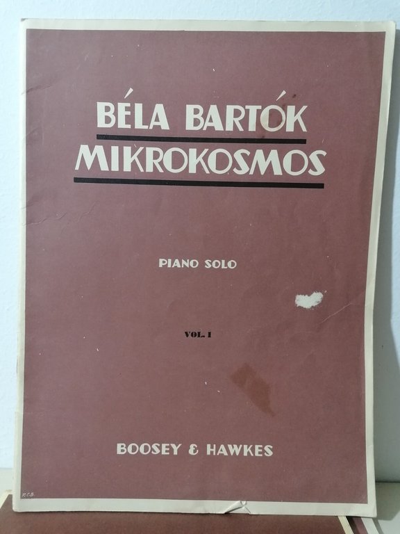Mikrokosmos Bela Bartok Spartito 3 Volumi Pianoforte Boosey Hawkes