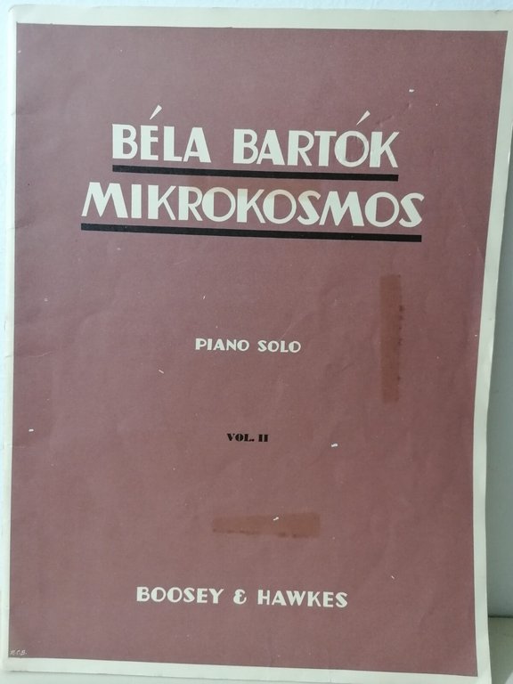 Mikrokosmos Bela Bartok Spartito 3 Volumi Pianoforte Boosey Hawkes