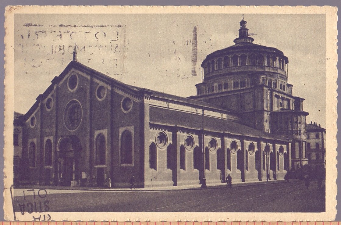 Milano Chiesa delle Grazie. Viaggiata 1940 | Immagine principale