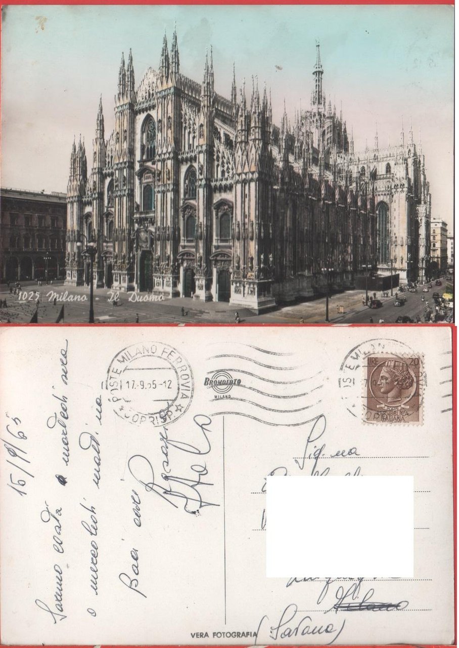 Milano. Il Duomo Viaggiata 1965 | Immagine principale