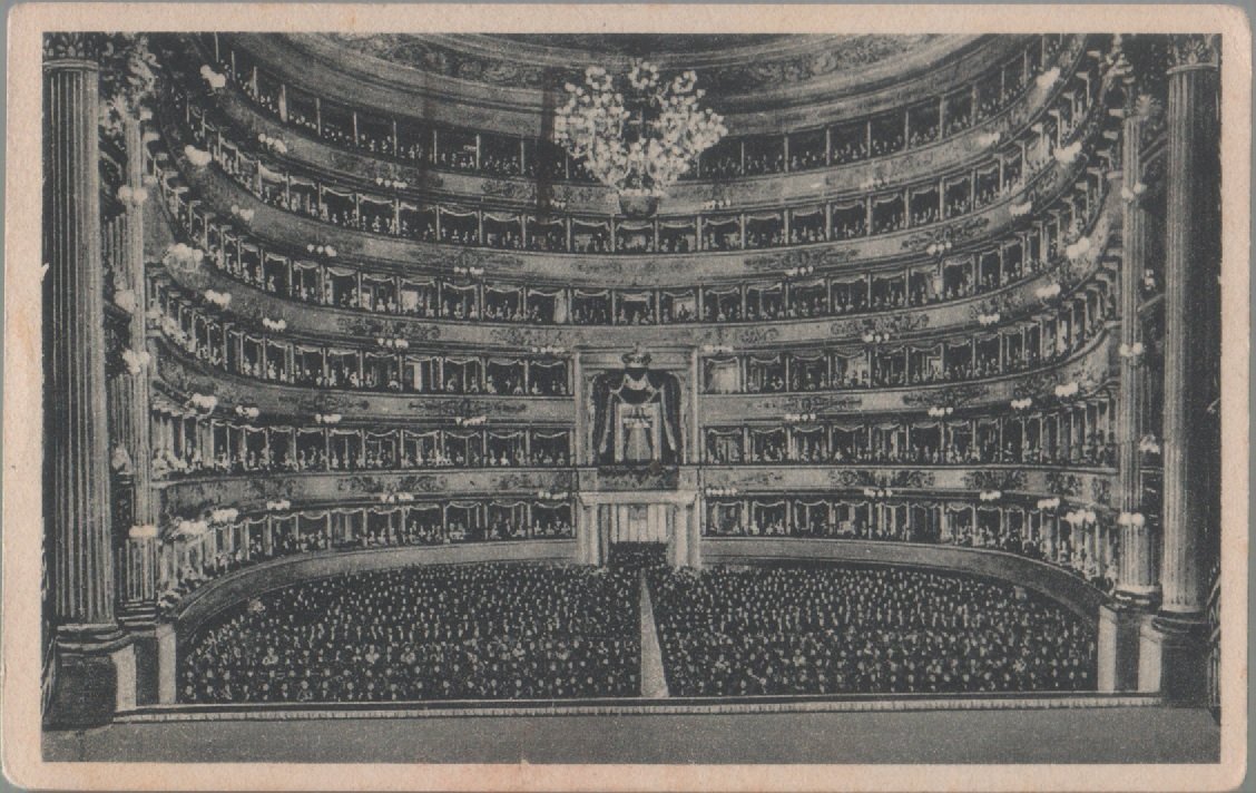 Milano. Teatro alla Scala. Interno. Viaggiata 1940 | Immagine principale