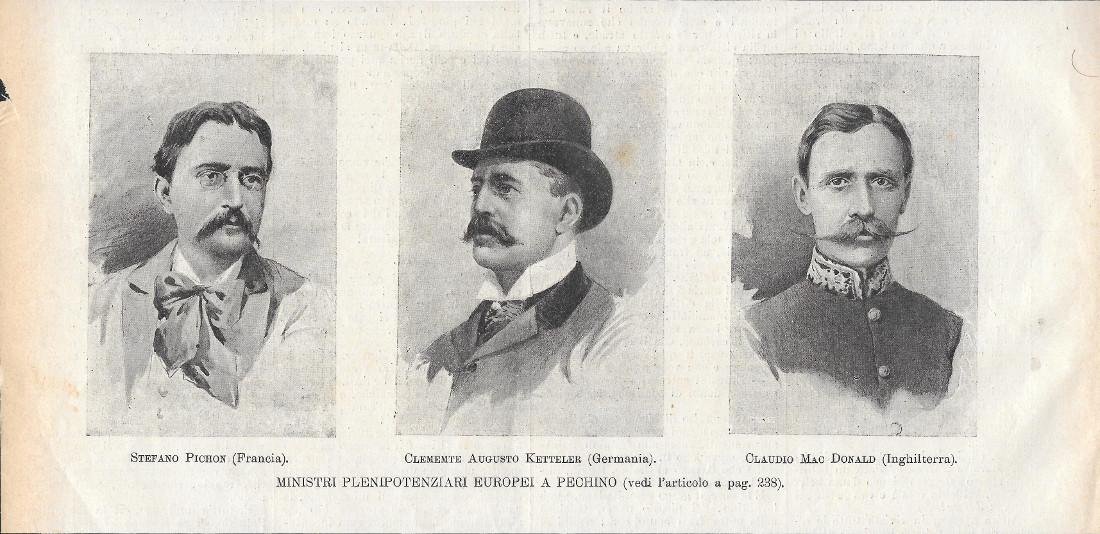 Ministri plenipotenziari europei a Pechino. Stampa 1900 | Immagine principale