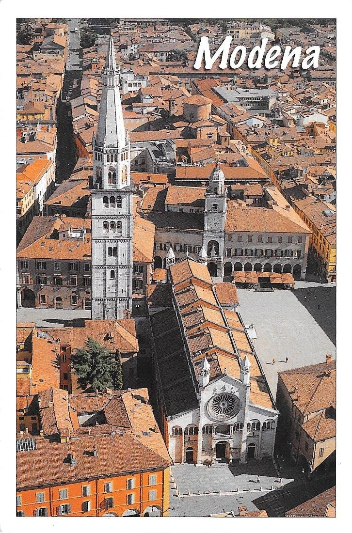 Modena. Veduta del duomo con le Torri. Non viaggiata | Immagine principale