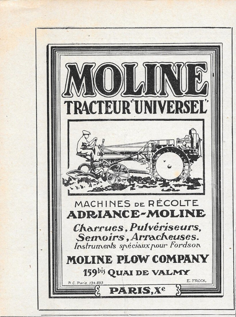 Moline Tracteur Universel. Moline Plow Company - Advertising 1924 | Immagine principale