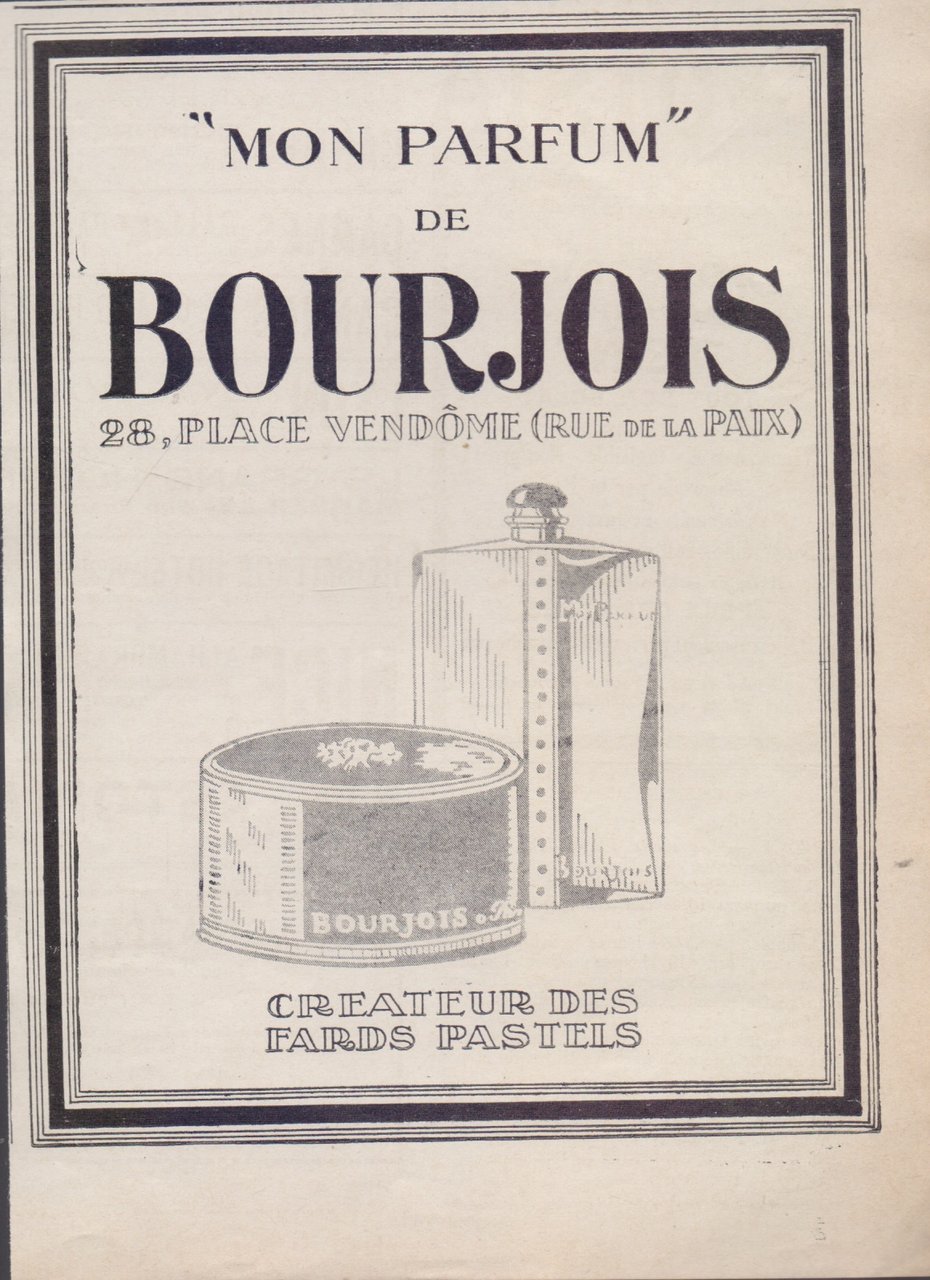 Mon parfum de Bourjois. Advertising 1926 | Immagine principale