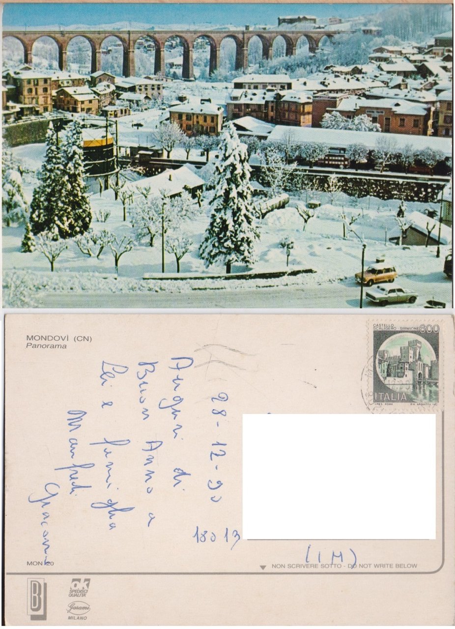 Mondovì (CN). Panorama. Viaggiata 1990 | Immagine principale