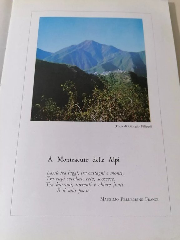 Monte Acuto Delle Alpi Scritturini Della Musola Libro Filippi Lizzano …