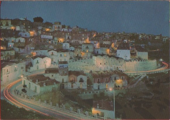 Monte S. Angelo (FG). Panorama notturno. Non viaggiata | Immagine principale