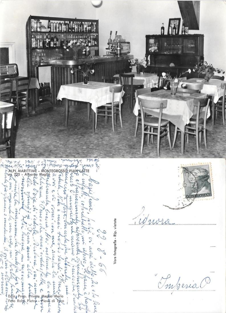 Montegrosso Pian Latte (IM). Albergo Maglio. Viaggiata 1966 | Immagine principale
