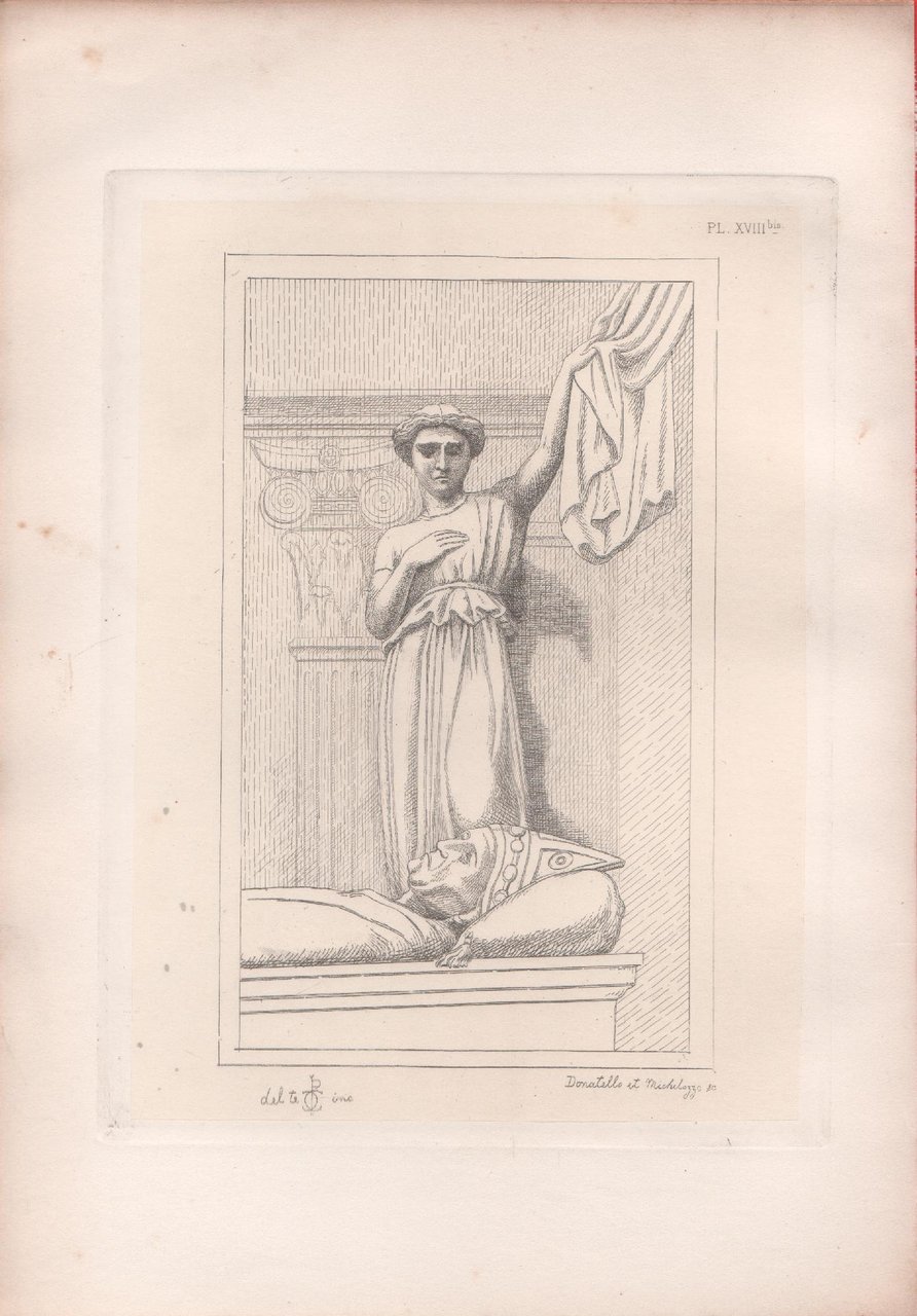 Monumento funebre dell'antipapa Giovanni XXIII. Donatelloe Michelozzo. Engraving 1868 | Immagine principale