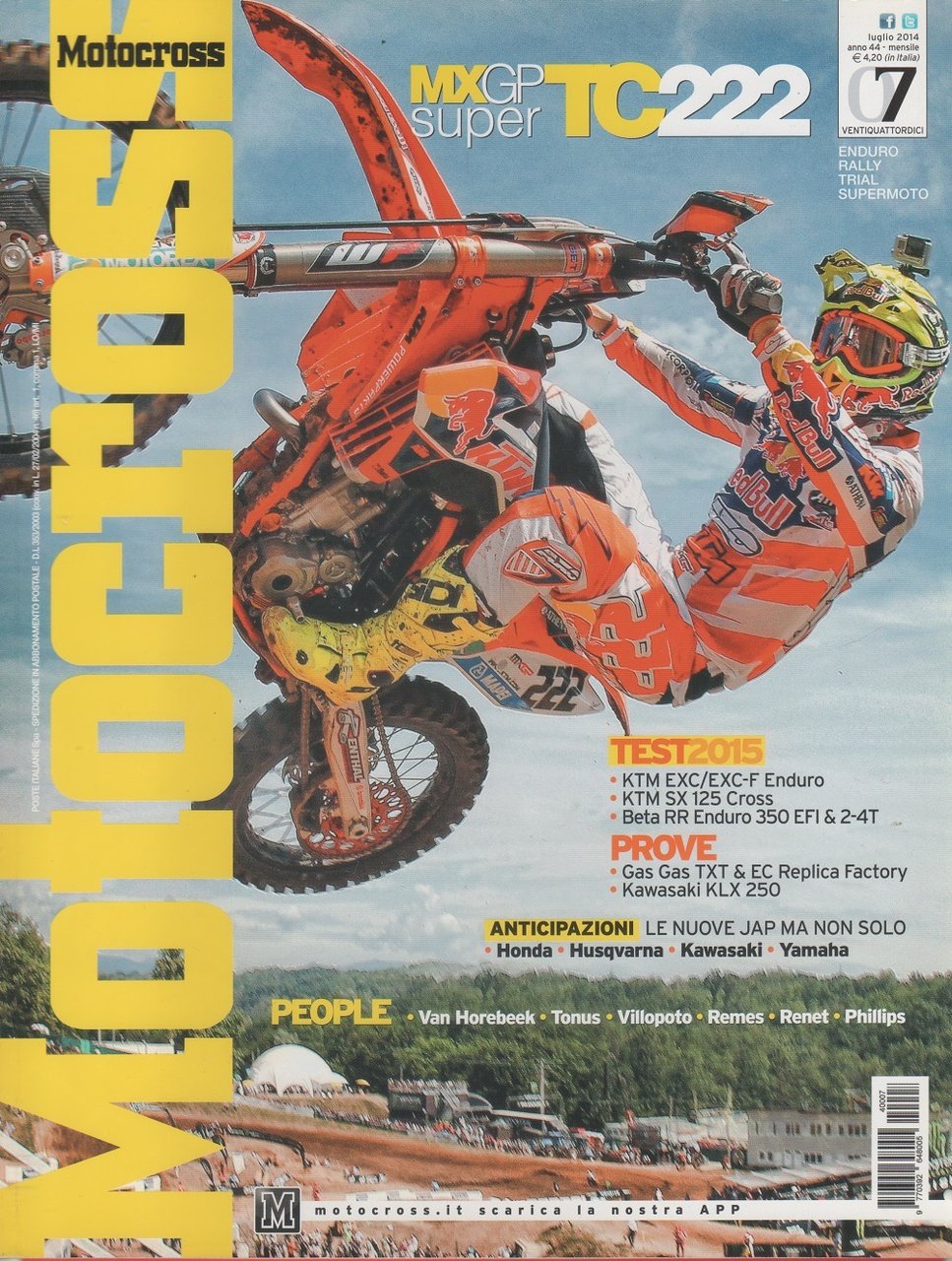 Motocross. Rivista, n. 7, luglio 2014 | Immagine principale