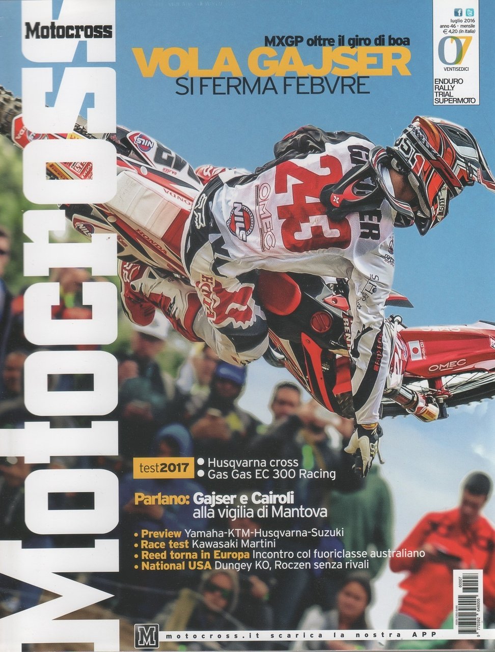 Motocross. Rivista, n. 7, luglio 2016 | Immagine principale