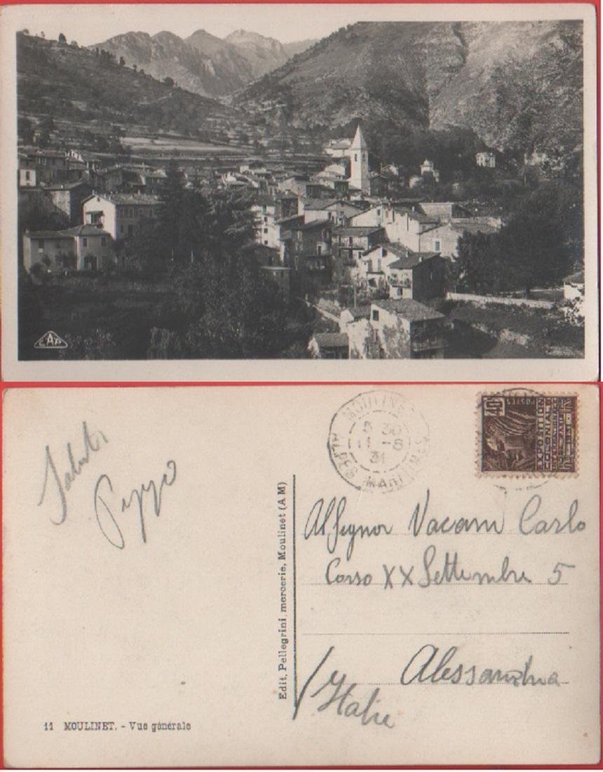 Moulinet (FRA). Vue generale. Viaggiata 1931 | Immagine principale