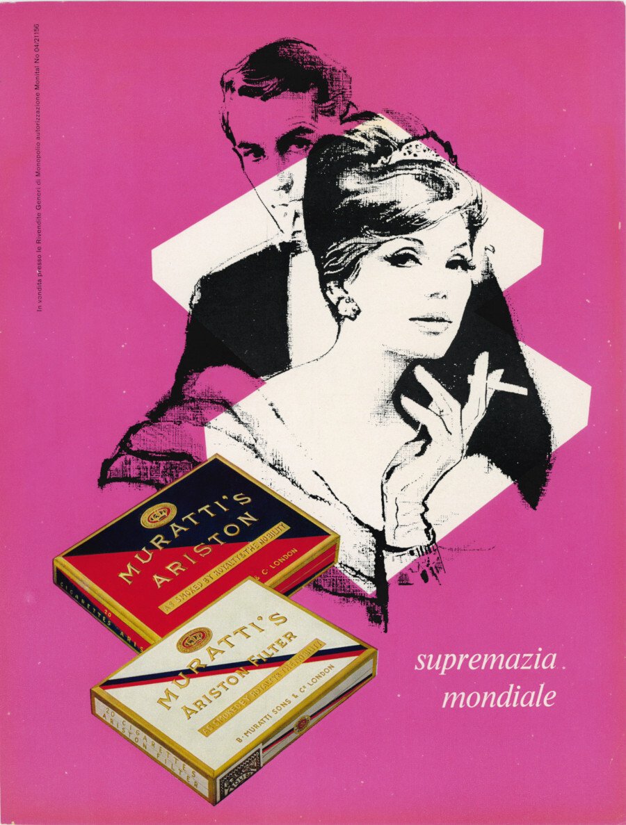 Muratti's Ariston/Ermenegildo Zegna. Advertising 1961 | Immagine principale