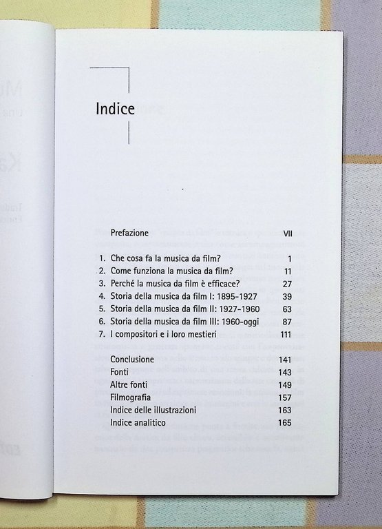 Musica da Film Una Breve Introduzione Libro Kalinak Edt 9788860407252