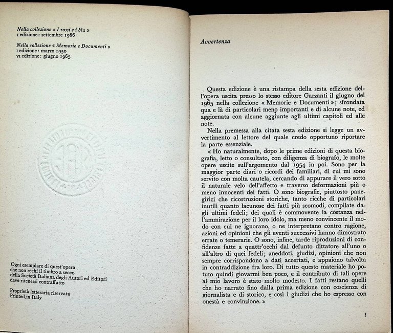 Mussolini Piccolo Borghese