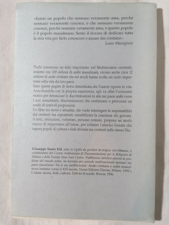 Musulmani e Cristiani Libro Giuseppe Samier Eid Carabà Edizioni 2002 …