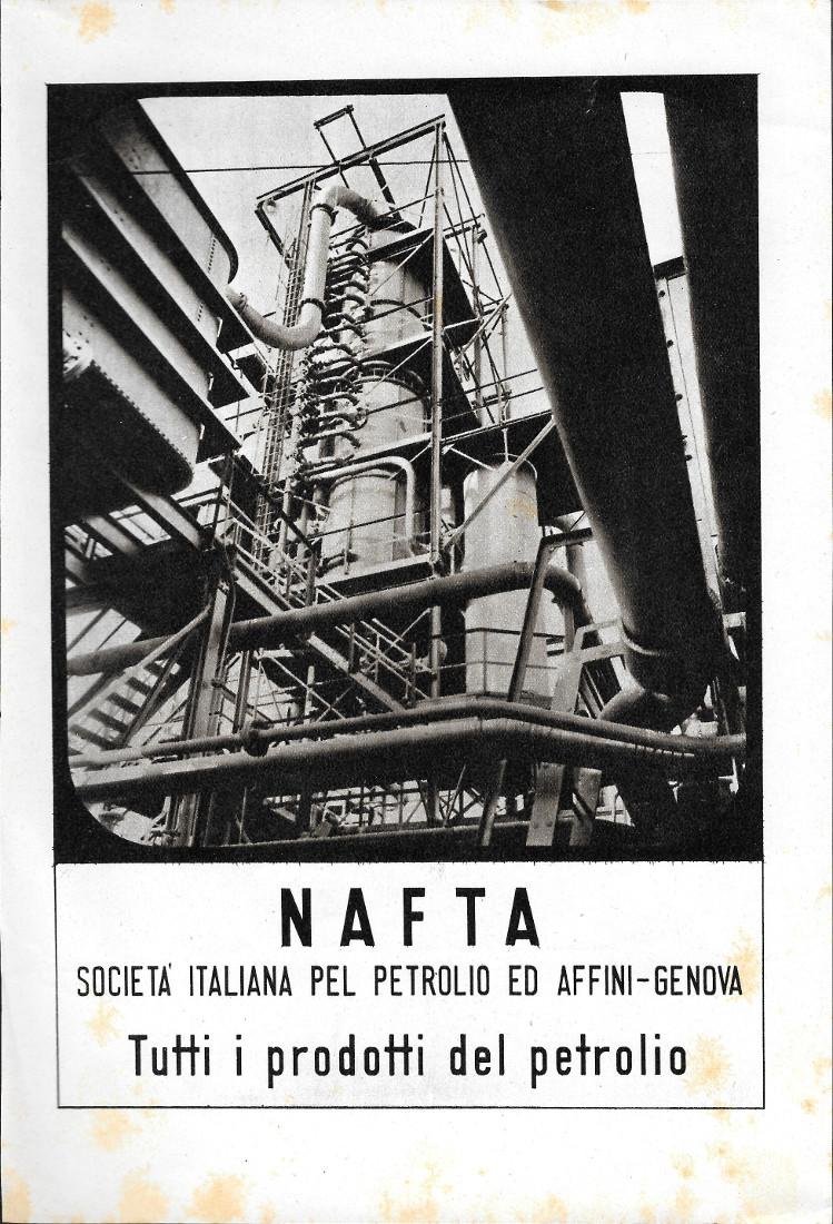 Nafta tutti i prodotti del petrolio/Aspirina Bayer. Advertising 1942 fronte … | Immagine principale
