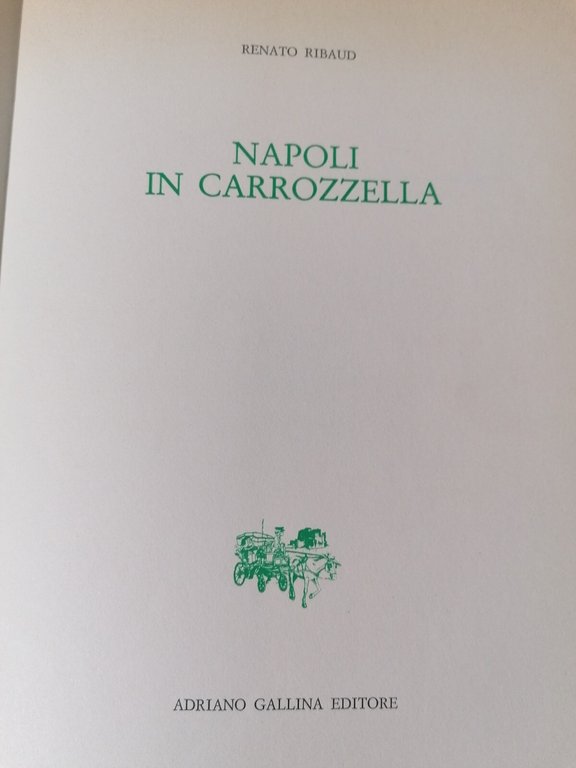 Napoli In Carrozzella Libro Ribaud Gallina Aneddoti Storia Cultura Napoletana