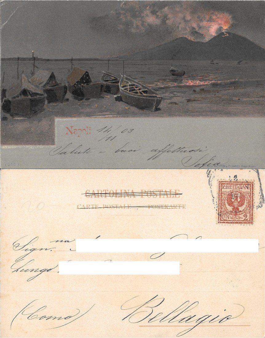 Napoli. Litho. Viaggiata 1911 | Immagine principale