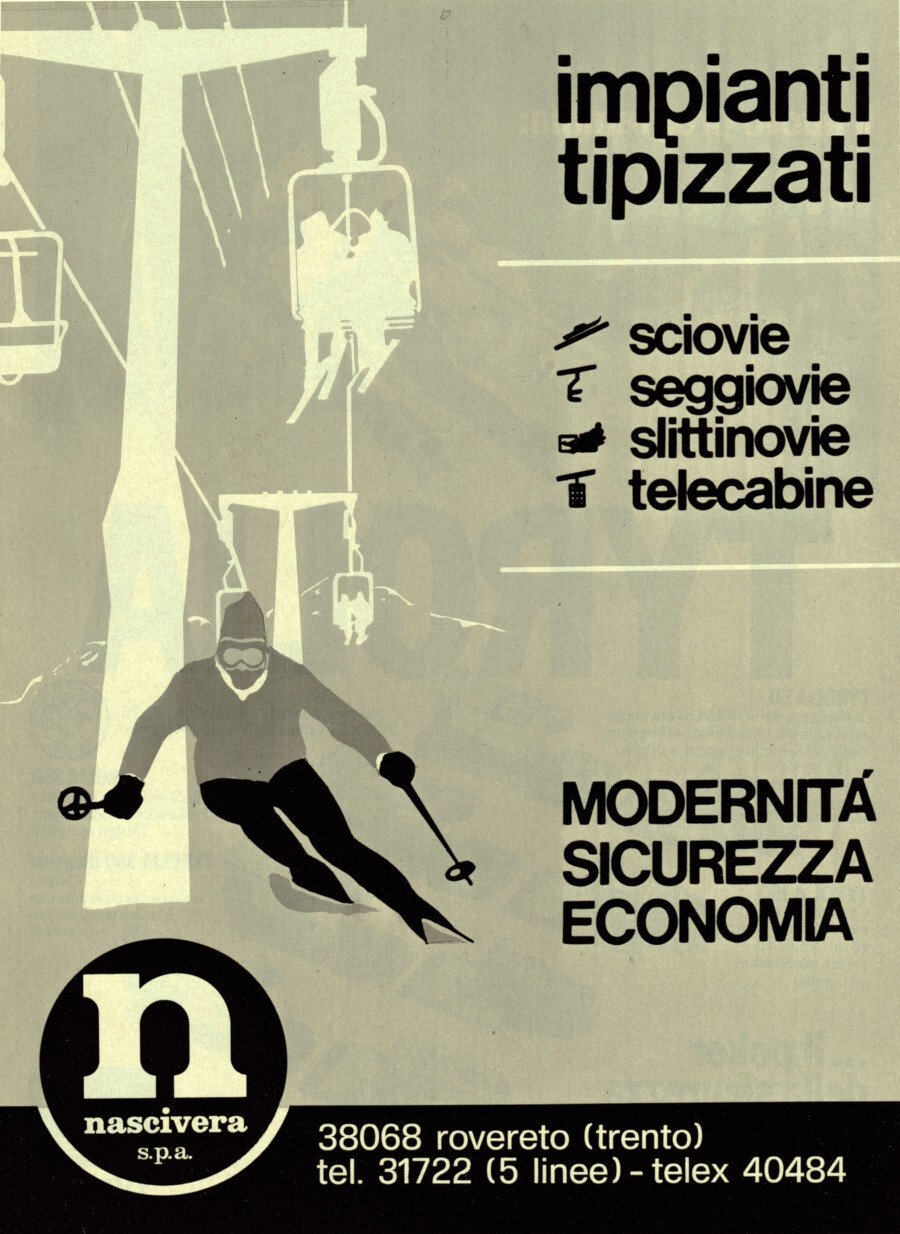 Nascivera impianti tipizzati / Tyrolia. Advertising 1976 | Immagine principale