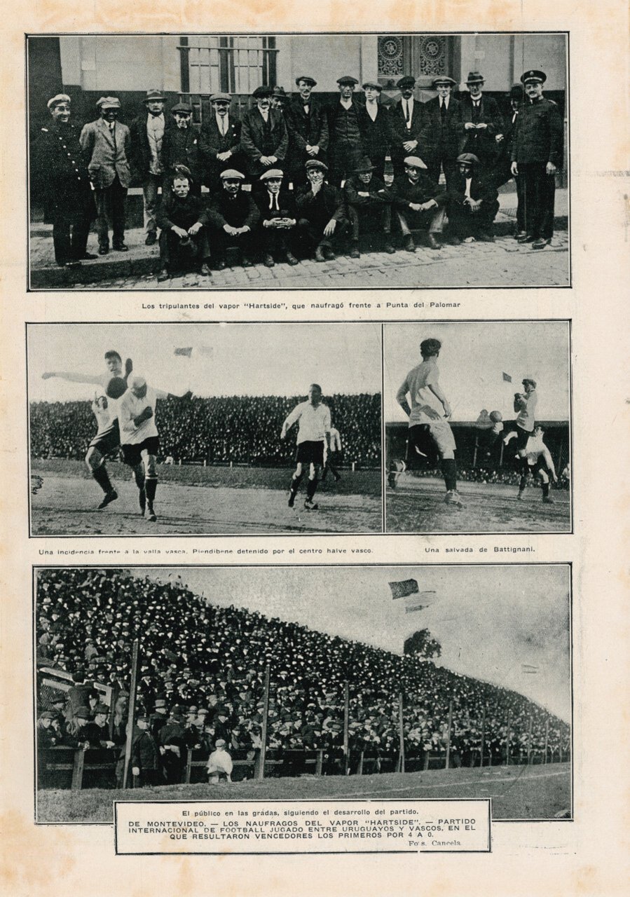 Naufragados del Hartside-Partida Uruguayos y Vascos. Immagine 1922 | Immagine principale