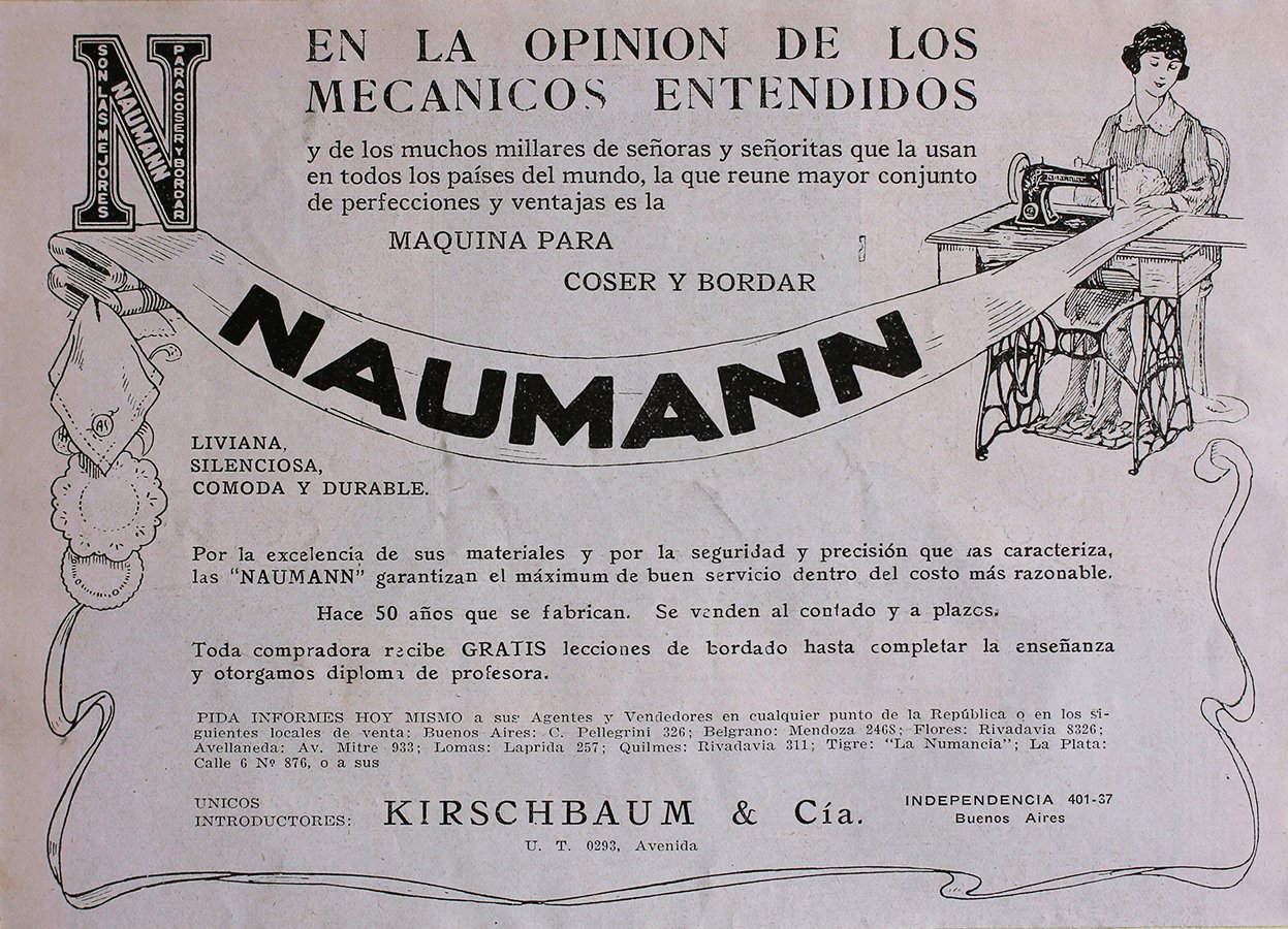 Nauman. Maquina para coser y bordar - Advertising 1922 | Immagine principale