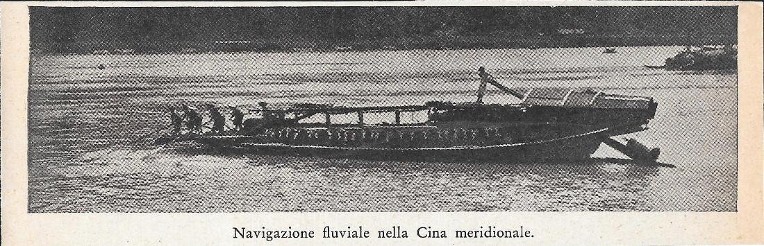 Navigazione fluviale nella Cina meridionale. Stampa 1934 | Immagine principale
