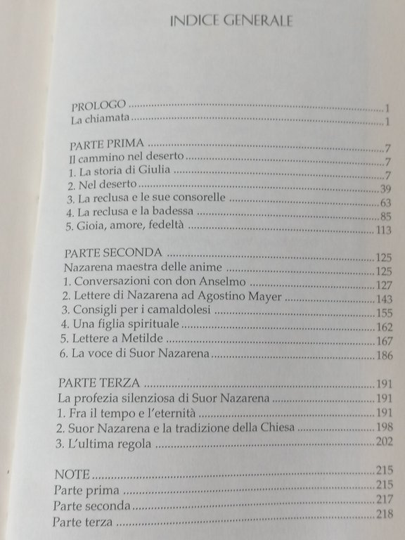 Nazarena. Una monaca reclusa nella comunità camaldolese